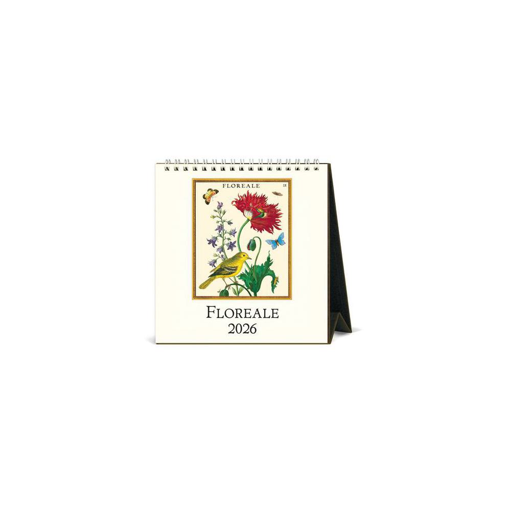 Cavallini, Calendars, Art & School, 2026, Desk style, Floreale, 933073